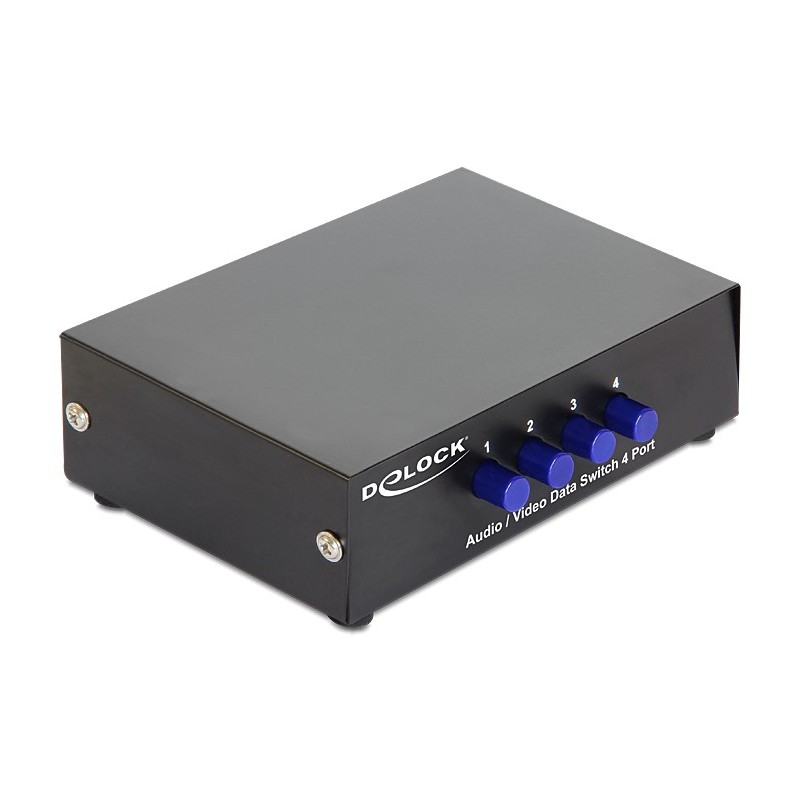 Switch Audio / Video 4 port manual bidirectional